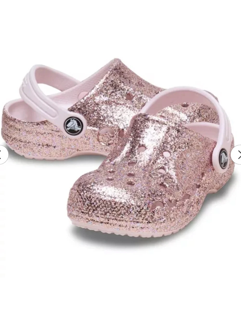Crocs Baya glitter clog pink